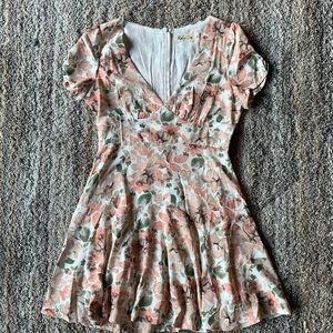 Beige and pink Esme dress